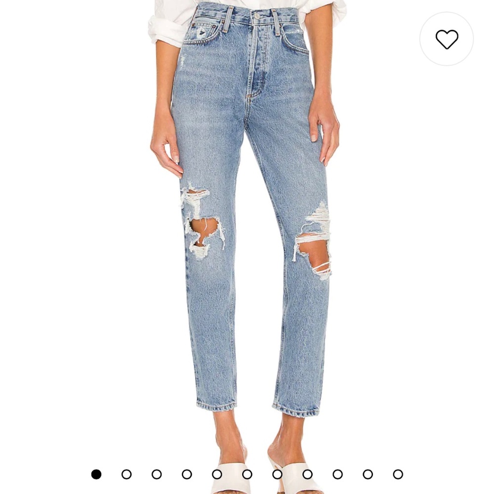 Agolde jeans Fen High Rise Relaxed Taper in Wander